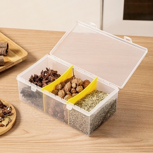 Portable Desktop <b>Small</b> Item Storage Box Storage Container Plastic Spice Box for Kitchen Use for Refrigerator Storage - Product Image 4