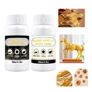 TIMESRUI Colle écologique à base d'eau pour dorure, adhésif pour feuille d'or, revêtement pour <span class=keywords><strong>cadre</strong></span> photo DIY et décoration de bois - Product Image 1