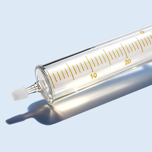 Jeringas de Vidrio Transparente de 1, 2, 5, 10, 20, 50 y 100 ml con Conexión Luer Lock Metálica para Uso en Laboratorio - Product Image 2