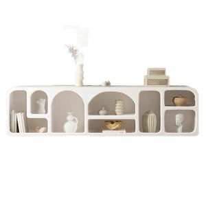 Cremefarbener <span class=keywords><strong>TV</strong></span>-Schrank, bodenstehend, für kleine Wohnzimmer, modernes, minimalistisches Schlafzimmer, Aufbewahrung, nordisches weißes Display, Wohnmöbel - Product Image 5