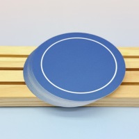 OEM personalizado 13,56 MHz impermeable Pvc redondo NFC Mesa etiqueta QR pegatina placa programable