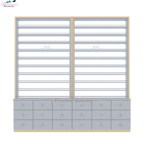 Proveedores de China, estantes de exhibición de muebles de tienda de uñas personalizados, estante de esmalte de uñas, <span class=keywords><strong>Centro</strong></span> de piso con gabinete - Product Image 6