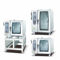 Four à vapeur électrique professionnel de table à 6 niveaux en acier inoxydable 380V 9kW, nettoyage facile