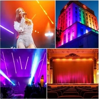 Barre lumineuse LED rétro à 6 yeux, matricielle, DMX512 RDM, avec fonction de projection de fond, pour éclairage professionnel de scène, de club et de théâtre
