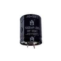 Condensateur électrolytique en aluminium de haute qualité à prix abordable, marque JEC, trou 22x40mm, 470uF 250V, température de fonctionnement 105°C, pour stockage