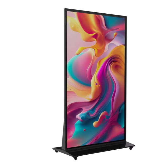 VISIGN Super Large Digital Screen Display 65 75 86 Inch Freestanding 4K 500 700nits Bright Touch Screen Lcd Display Monitor