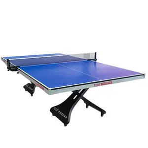 इनडोर समायोज्य मोबाइल एचडीएफ टेबल टेनिस टेबल पिंगपोंग टेबल