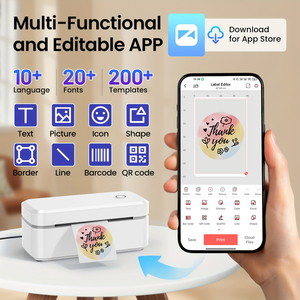 Marklife X4 移动便携式直接热敏203DPI条码打印机，带USB接口，用于库存运输标签打印 - Product Image 3