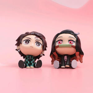 Ensemble de figurines d'action de démon de dessin animé japonais Anime Cool <span class=keywords><strong>3D</strong></span> poupée jouets bureau décoration de bureau figurine d'action - Product Image 4