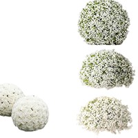 Bola Bunga Sutra Buatan Gaya Korea Dekorasi Lorong Pernikahan Buket Besar Bunga Baby's Breath Palsu Model All Sky Star
