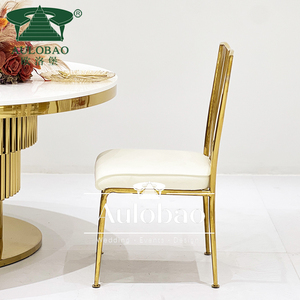 Mariage à Dubaï Chaise commerciale de luxe à cadre en acier inoxydable Mariage - Product Image 3