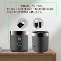 Diffuseur d'arômes intelligent rechargeable USB pour charbon de Bakhoor et bois d'encens, brûleur d'encens Oud arabe avec garantie d'un an