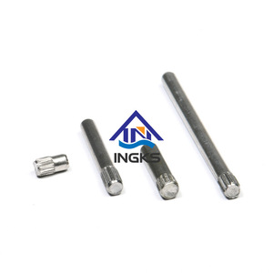 Pasadores cilíndricos sólidos de acero inoxidable chapados en zinc de acero al carbono DIN 6325 ASME GB pasadores moleteados roscados ranurados rectos - Product Image 2