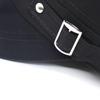 Casquette plate unisexe avec boucle réglable, bord court, mélange de coton, style militaire, respirante, imperméable, pour toutes les saisons, protection solaire en plein air