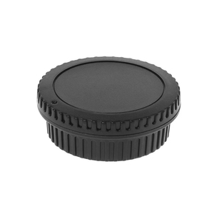 Capuchon de protection arrière pour objectif d'appareil photo, anti-poussière, en plastique noir, pour objectif d'appareil photo reflex numérique, accessoires d'appareil photo - Product Image 3