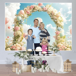 Lindos osos de peluche, globos de aire caliente Los fondos de <span class=keywords><strong>fotos</strong></span> son perfectos para fiestas de cumpleaños y decoraciones de ducha de revelación de género. - Product Image 5