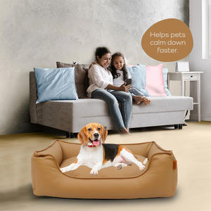 Luxuriöses Rechteckiges Haustierbett Premium Indoor Katzen- und Hundenest mit Kunstleder Komfortables Kunstfell Jetty-Bett - Product Image 6