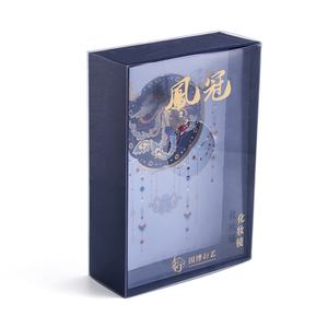 Festival Favor Women Gift Special Design Blue Color Dual Side <b>Compact</b> <b>Mirror</b> - Product Image 2