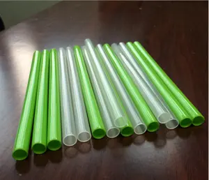 स्पष्ट प्लास्टिक पैकेजिंग ट्यूब, बाहरी व्यास 11 मिमी लंबाई हैंगिंग कैप के साथ अनुकूलन योग्य