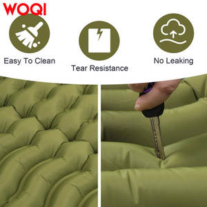 Colchoneta inflable automática Woqi de 10 cm de grosor, rectangular, con almohada, compacta, para senderismo y mochilismo, para 1-2 personas - Product Image 5