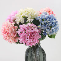 Hydrangeas artificiels réalistes en gros pour la décoration de la maison, du salon, des festivals, Noël, le Nouvel An et les accessoires de photographie