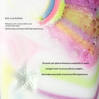 Bombes de bain effervescentes exclusives transfrontalières en forme de pont arc-en-ciel 180g, nettoyantes, hydratantes et régulatrices de sébum