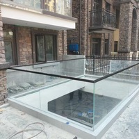 Aluminiumlegierung 30 Modernes Minimalistisches Bodenmontiertes Treppengeländer Sehr Schmaler Kartensteckplatz Villa-Geländerzubehör Schweißfrei