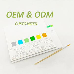 Jouets Montessori personnalisés livre de coloriage à l'eau peinture éducative avec de l'eau art pour les enfants cadeau d'<span class=keywords><strong>anniversaire</strong></span> en papier - Product Image 1