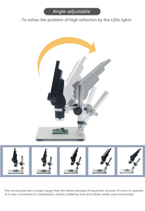Microscopio <span class=keywords><strong>digital</strong></span> G1200D 12MP Pantalla a color grande de 7 pulgadas Pantalla LCD de base grande 1-1200X Continuo con luz - Product Image 2
