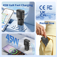 Chargeur international Wontravel GaN 3 ports 45W, un adaptateur de voyage universel indispensable