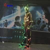 Costume lumineux LED pour adulte, tenue de fête colorée et brillante pour festival, performance sur scène, Halloween, costume tendance