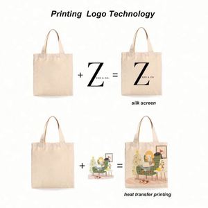 Promotional Personalized Cotton Canvas Tote <b>Bags</b> Reusable Shopping <b>Bags</b> with Custom Printed Logo Blank Plain Design - Product Image 4