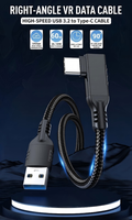 Câble VR Link, câble USB3.2 vers USB C pour Meta Quest 3/2/1, Pico 4, Steam VR, PC de jeu, transfert de données haute vitesse pour casque VR