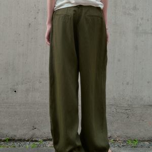 Pantalon large uni pour femme, automne 2025, respirant et décontracté, style rétro, pantalon droit - Product Image 4