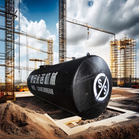 Gran oferta, tanques de almacenamiento de combustible subterráneos FRP usados, componentes de núcleo de motor líquido de fibra de vidrio diésel de acero al carbono con bomba al por menor
