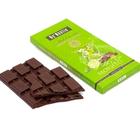 Caja de embalaje de papel UV de lámina de oro a todo color para Barra de Chocolate oscuro caja de barra de Chocolate de Dubái en relieve de cartón de grado alimenticio