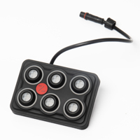 Panel de Interruptores de 6 Vías a Prueba de Agua IP68, Panel de Interruptores de Pulso Momentáneo Multicolor, Sistema de Relés Electrónicos para Camiones y Vehículos Todoterreno