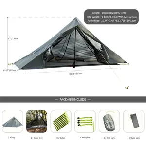 Oem Hoge Kwaliteit Slaap Camping Tent Voor 2 Persoons Lichtgewicht Outdoor Camping Tent
