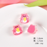 Nouvelle glace à travers Fine Flash Sculpture en résine pour petit animal Accessoires de rentrée scolaire
