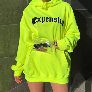 Offre spéciale mode cool night out club femmes sweats à capuche à manches longues vêtements de sport à capuche sweat-shirt robe - Product Image 1