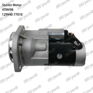 4TNV98 Motor de arranque 12V 129940-77010 129900-77040 adequado para peças de motor Yanmar