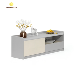 ตู้วาง<span class=keywords><strong>ทีวี</strong></span>สไตล์โมเดิร์นมินิมอลพร้อมตู้เก็บของแบบปิดและชั้นวางแบบเปิด เฟอร์นิเจอร์ห้องนั่งเล่น ตู้วาง<span class=keywords><strong>ทีวี</strong></span>ไม้สำหรับอพาร์ทเมนต์และคอน<span class=keywords><strong>โด</strong></span> - Product Image 2