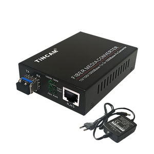 Tincam LC 20km GIgabit 1000M duy nhất chế độ sợi SM FTTH fttb phương tiện truyền thông chuyển đổi sợi để Ethernet CCTV giám sát - Product Image 1