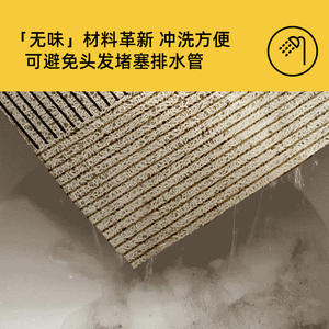 แผ่นรองกันลื่นในห้องน้ำยี่เฟิน รูปทรงสี่เหลี่ยมผืนผ้า ลายทาง วัสดุพีวีซี ดีไซน์มินิมอล สำหรับห้องอาบน้ำ ห้องสุขา อ่างอาบน้ำ เพื่อความปลอดภัยของผู้สูงอายุ - Product Image 3