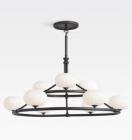 XZ moderno Simple creativo cereza sala de estar comedor bola negro vidrio cocina LED diseño araña techo colgante Luz