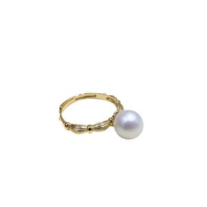 Base para Anillo de Perlas DIY de Plata S925 con Cuentas Redondas de 8-10 mm, Accesorios de Joyería de Moda 10010 - Product Image 5