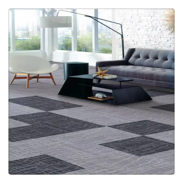 Высококачественная офисная ковровая плитка, тихая и удобная квадратная стеганая плитка для домашнего офиса