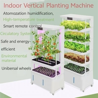 Armoire de culture hydroponique intelligente pour légumes, petite machine de plantation d'intérieur avec système d'arrosage, dispositif de culture de légumes sans terre pour balcon