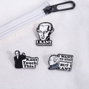 Sming Pins Célèbre Philosophe <span class=keywords><strong>Kant</strong></span> Épingles En Émail <span class=keywords><strong>Philosophie</strong></span> Classique I <span class=keywords><strong>Kant</strong></span> Comprendre Broche Décor Vêtements Revers Badge Bijoux - Product Image 4