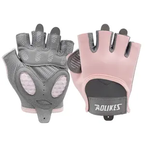 Half Vinger Gym Fitness Hand Handschoenen Palm Protector Vrouwen Mannen Met Pols Wrap Ondersteuning Crossfit Workout Power Gewichtheffen